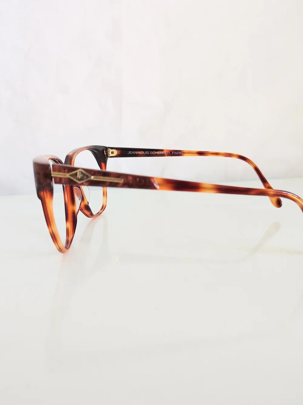 Vintage Jean Louis Scherrer Paris Tortoise Shell Eyeglass Frames Designer France